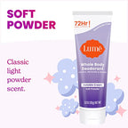 Lume Whole Body Deodorant - Invisible Cream - 72 Hour Odor Control - Aluminum Free, Baking Soda Free, Skin Safe - 3.0 Ounce Tube and 2.6 Ounce Solid Stick Bundle (Soft Powder)