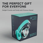 ARTIX CL750 Wired Headphones with Mic & Volume Control — Noise Isolating On-Ear Headphones for Computer and Laptop Wired, Plug in Corded Headphone Over Ear with Wire (Foldable, Aux Jack 3.5mm)