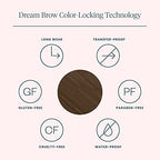 Wonderskin Dream Brow Eye Brow Gel, Long Lasting Eyebrow Gel, Waterproof, Transfer Proof Tinted Filler Eyebrow Mascara (Dark Brunette)