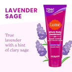 Lume Whole Body Deodorant Plus Sweat Control - Smooth Cream Tube - 72 Hour Odor And Sweat Control - Baking Soda Free, Skin Loving - 3.0 ounce, Pack of 2 (Soft Powder & Lavender Sage)