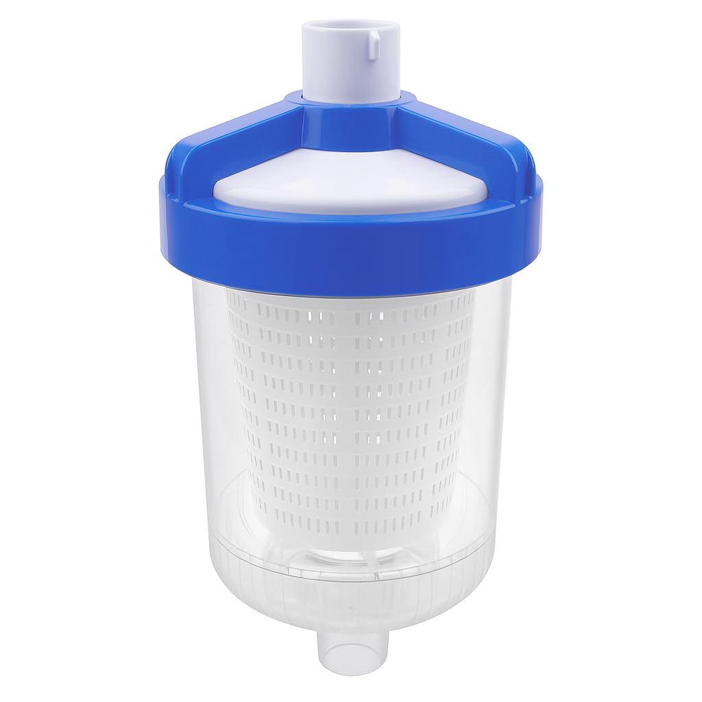 ATRACYPART Inline Leaf Catcher Canister for Pool Vacuum Compatible with Hayward W560 PoolVac Navigator Standard, Durable Leaf Trap Filter with White Basket, 5 Pcs Skimmer Socks
