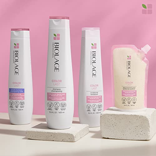 Biolage Color Last Purple Shampoo |Neutralizes Brass & Unwanted Yellow Tones |With Fig & Orchid |For Color Treated Hair |Paraben-Free |Vegan