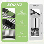 Magnetic Screen Door Closure Fit Door Size 30 x 78 Inch, BSHANO Mesh Door Curtain Screen Size 32" x 80" - 36 Stronger Magnets,Heavy Duty,Hands Free Mesh Partition Keeps Bugs Out- Pet and Kid Friendly