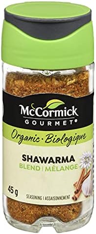 McCormick Gourmet, Premium quality Natural Herbs & Spices, Organic Shawarma Seasoning, 45g