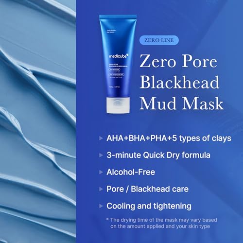 medicube All-in-One Duo for Pore and Skin Texture Care: Zero Pore Pads 2.0 and Zero Pore Blackhead Mud Facial Mask