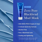 medicube All-in-One Duo for Pore and Skin Texture Care: Zero Pore Pads 2.0 and Zero Pore Blackhead Mud Facial Mask