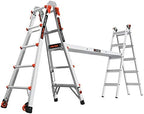 Little Giant Ladders, Velocity with Ratchet Levelers, M22, 22 Ft, Multi-Position Ladder, Aluminum, Type 1A, 300 lbs Weight Rating, (15422-801)