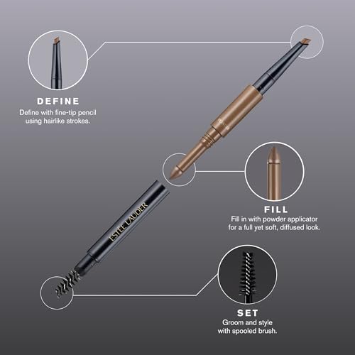 Estée Lauder The Brow Multi-Tasker 3-in-1 Tool | Eyebrow Pencil, Powder and Brush