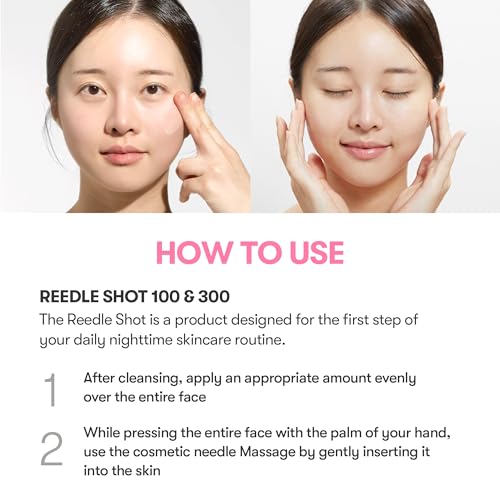 VT COSMETICS Collagen Reedle Shot 100, Collagen Microneedling Serum, Firming & Elasticity, 500Da Collagen Extract, Soft & Glass Skin, Pink Collagen Serum, Korean Skin Booster 1.69Fl Oz(50ml)