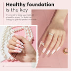 modelones Builder Nail Gel with Gel Base and Top Coat, Nude Pink Color Builder Nail Kit for Apex Building Thickening Extension, LED Lamp Cured Color Base Shine Finish Top Coat 10ml Home DIY Salon