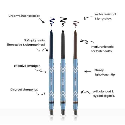 PrimeLash Mascara (Black) & PrimeEyes Glide Eyeliner (Black) Bundle