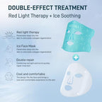 Red Light Therapy Mask for Face: LED Infrared Facial Mask Skincare Device, Beauty Care Tool for Women at Home