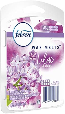Febreze Odor-Eliminating Wax Melt Air Freshener Refills, Lilac & Violet