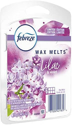 Febreze Odor-Eliminating Wax Melt Air Freshener Refills, Lilac & Violet