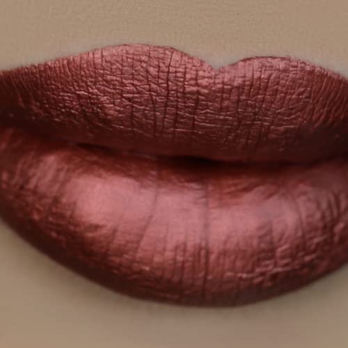 Beauty Bakerie Lip Whip Liquid Lipstick for Women, Waterproof Lip Gloss, Tint, Stain Long Lasting Hydrating Moisturizer, Matte or Metallic, 3.5mL, Cinnamon Roll