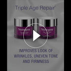 Neutrogena Triple Age Repair Face Moisturizer - with Hexinol Technology & Vitamin C, Anti-Wrinkle Face Cream with SPF 25, Visibly Reduces Wrinkles & Firms Skin, 1.7 oz