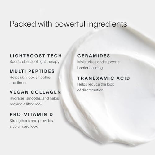 SolaWave Red Light Therapy Boosting Face And Neck Cream From LightBoost for Fine Lines Wrinkles, Skin Renewal Facial Essence Serum, Hydrating For Skincare Routine Plumping Even Tone