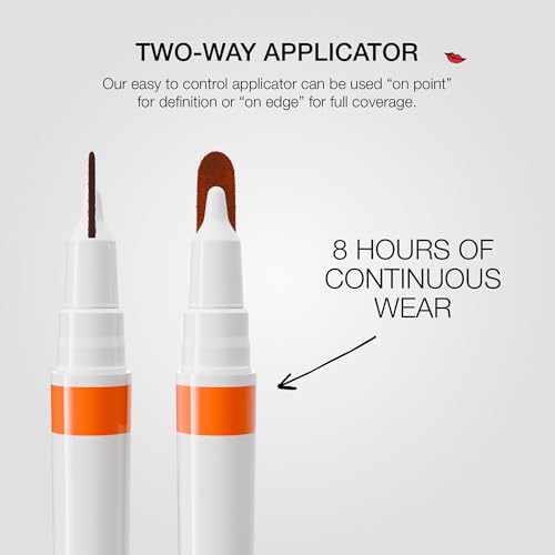 stila Calligraphy Lip Stain Long-Lasting Tint, Moisturizing, Transfer-Proof, Lightweight, Sheer Buildable Color, Fades to a Natural Wash of Colors