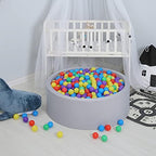 GOGOSO Ball Pit Balls for Toddler, Baby Plastic Playballs Kids Soft Pastel Pelotas Non-Toxic BPA-Free,Mix Color,100 Balls