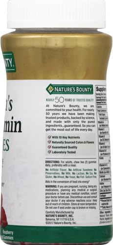 Nature's Bounty Women Multivitamin Gummies, Vitamin Supplements for Adults, General Health, Supports Immune and Bone Health, Mixed Berry and Raspberry Flavored, 90 Gummies (Pack of 3)