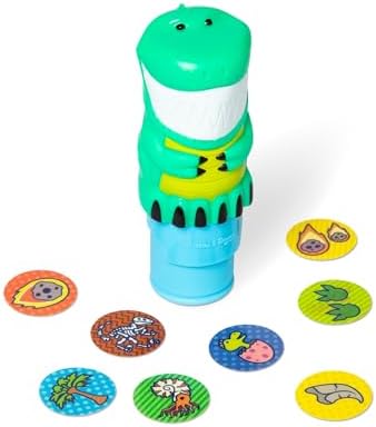 Melissa & Doug Sticker Wow!™ Dinosaur Bundle: 24-Page Activity Book, Refillable Sticker Stamper, Mini Pad, 500 Stickers, Arts and Crafts for Kids Ages 3+