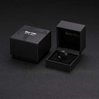 King Will BASIC Men Wedding Black Tungsten Ring 8mm Matte Finish Beveled Polished Edge Comfort Fit 15