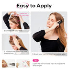 REECHO Invisible Wire Hair Extensions with Thinner Softer Lace Weft 12" Short Straight Clips in Secret Hairpiece for Women 12 Inch (Pack of 1) - Honey Blonde with Highlights