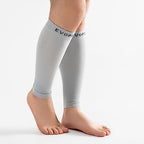 15-20mmHg Grey Calf Compression Sleeve Men and Women Wide Calf Sleeve Brace Compression Socks for Leg Support, Shin Splint,Pain Relief