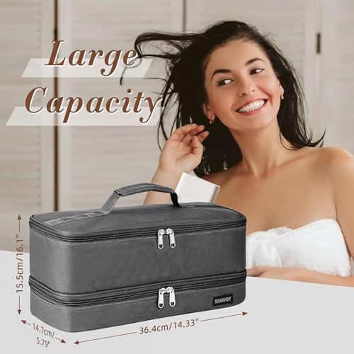 Double Layer Storage Case For Shark Flexstyle, Travel Carrying Case For Shark 430/440 Flexstyle, Organizer Bag For Shark Flexstyle/Dyson Airwrap Styler Attachments