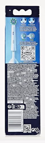 Oral-B Pro Cross Action Electric Toothbrush Head, X-Shape and Angled Bristles for Deeper Plaque Removal, Pack of 8 Toothbrush Heads, White