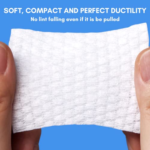Makartt Lint Free Nail Wipes, AB Side Design Super Absorbent Cotton Pads 450PCS for Soak Off Gel Nails Polish Makeup Remover Eyelash Glue Removers and Skincare, Soft Organic Cleaning Wipe