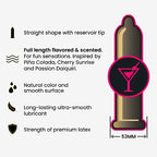 SKYN Cocktail Club Premium Flavored Condoms, 10 Count