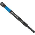 Klein Tools 65411PK3 Magnetic Color-Coded Power Nut Setter Set, 1/4-Inch Impact Hex Drive, 5-Inch Shaft, Extended Reach, 3-Piece