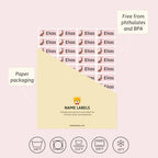 – Personalized Name Labels for Kids (120) – Waterproof & Durable Stickers for Clothing, School & Daycare Items - Insects