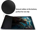 MTG Playmat, Game Play Mat for MTG TCG 24 x 14 inches Trading Card Inked Game Playmats with Storage Bag Smooth Rubber Surface Battle Game