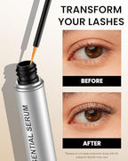 Eyelash Serum- Natural Comestic Eyelash Serum for Longer, Thicker Lashes & Brows, Boost Lash Serum Vegan & Cruelty-Free-Niacinamide, Centella Asiatica Leaf Extract(10 mL Silver)