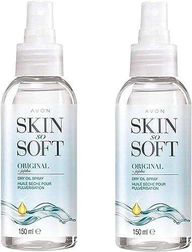 AVON SKIN SO SOFT Original Dry Oil Spray 5 fl.oz (Two Pack)