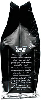 Wake The Hell Up! 12oz Ultra-Caffeinated Peanut Butter Cup Ground Coffee, Low Acid, Medium-Dark Roast