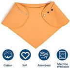 Adult Drool Bib for Special Needs, 3 Pk Soft Absorbent Large Bandana Bibs Set for Kids 4+, Men Women, Teens & Adults