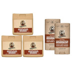 Dr. Squatch NEW Natural Body Wash and Deodorant for Men Gift Set - Wood Barrel Bourbon - Non-Exfoliating Body Wash (8 oz, 3 Pack) + Odor-Squatching, Aluminum Free Deodorant (2.65 oz, 2 Pack)
