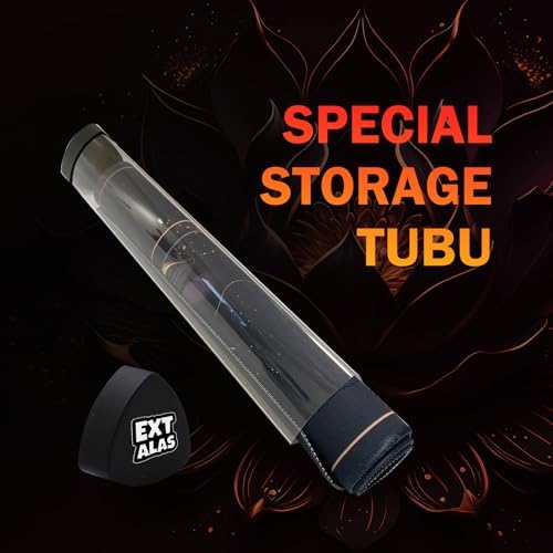 MTG Playmat TCG Playmat -Includes Storage Tube and 7 Dice-Experience Top-Tier Quality and Edge-Locking Waterproof and Non-Slip Mat! (playmat with Zones, Black Lotus)