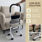 Stand Assist Aid for Elderly; Couch Stand Assist Rail; 4 Prong Canes for Women for Stability; Standing Support for Seniors Tight Spaces; Toilet Safety Rail; Height Adjustable; Weight 5lbs, Bear 350lbs