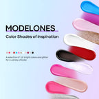 Modelones 12 Colors Poly Nail Extension Gel Kit Pink Black White Red Glitter Poly Nail Gel All Seasons Classic Colors Builder Nail Gel Set Holiday Manicure DIY Design Salon at Home Beauty Gifts