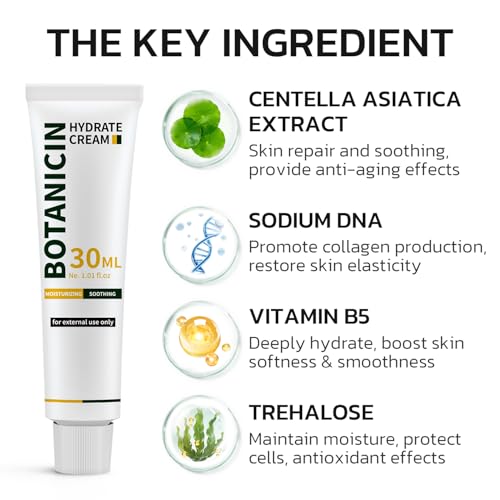 Centella Moisturizer Phytocin Cream Soothing Centella Asiatica Moisturizer Face Hydration Barrier Repair Calming PDRN Cream for Acne Prone, Sensitive Skin, Ceramide, B5, Salmon (30ml)