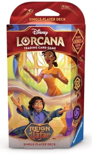 Ravensburger Disney Lorcana TCG: Reign of Jafar Single-Player Deck – Amber & Amethyst for Ages 8 and Up | Engaging Gameplay | Over 200 Original Disney Artworks