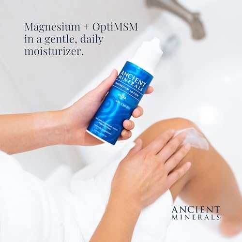 Ancient Minerals Magnesium Lotion Ultra with MSM Pure Genuine Zechstein Magnesium Lotion for Topical Application (5oz)