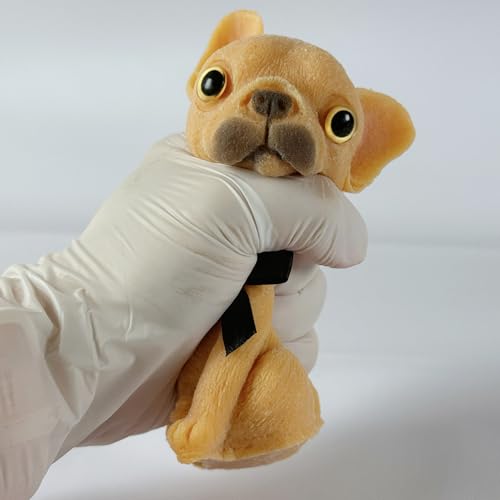 Handmade Taba Squishy Dog Toy, Taba Squishy French Bull Dog Toy, Cute Squishy Frenchie,Realistic Puppy Toy, Silicone Mochi Fidget Pup, Stress Relief Gift for Adults & Kids (French Bulldog)