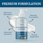 Magnesium Lotion to Relieve Muscle Cramps & Soreness | Calming & Recovery Support, Muscle Relaxation | Topical Magnesium Cream for Leg Cramps | Maximum Absorption | with Shea Butter | 8 fl oz.