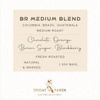 Bright Raven Coffee Roasters – BR Medium Blend, Whole Bean Coffee, Medium Roast, 12 Oz, 100% Arabica, Fresh Roasted, Specialty Coffee, Premium, Small Batch, Artisan, Gourmet, Low Acid Coffee.