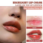 2 Colors Hydrating Plumping Lip Glow Oil,Moisturizing Lip Oil Gloss Transparent Glossy Lip Gloss Primer Lip Tint for Lip Care and Dry Lip by Aaiffey (001#+007#)